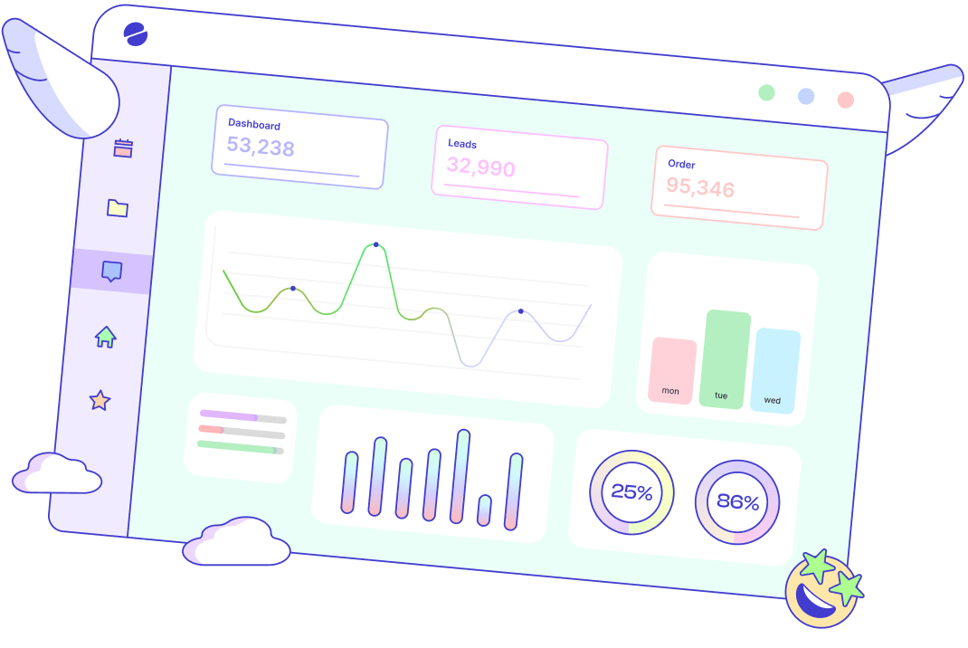 Graphic showcasing the Emotive Analytics dashboard.