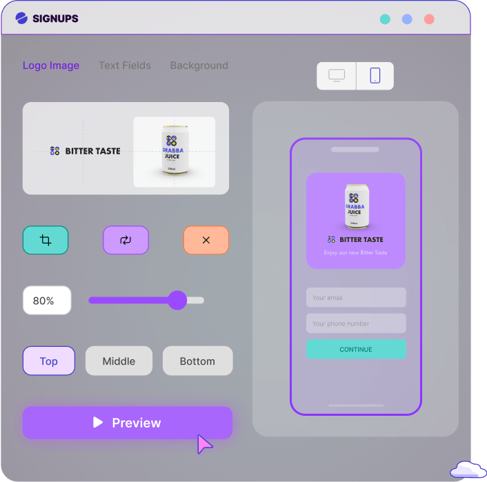 Graphic for Custom pop ups, campaigns, flows and much more