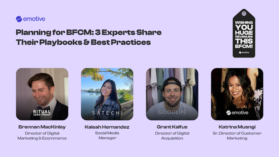 Planning for BFCM: 3 Experts Share Their Playbooks & Best Practices Cover Image