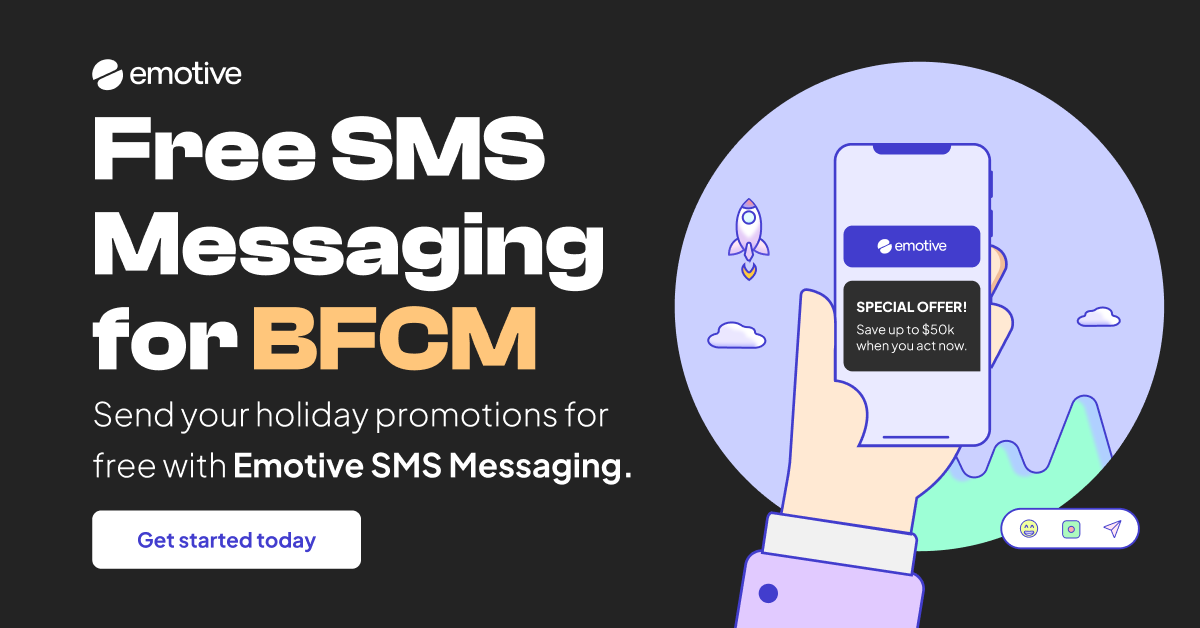 Free SMS & MMS messaging for BFCM